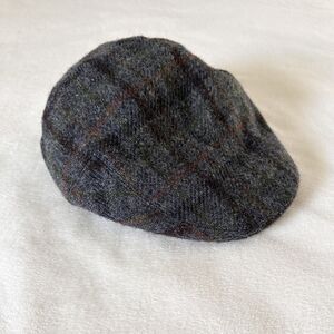 Failsworth Harris Tweed Wool Flat Cap Wool Newsboy Hat Scotland Plaid Mens